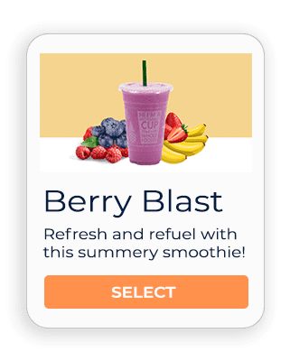 SHC Smoothie Ordering Solution for Health Clubs and Gyms - Pick smoothie